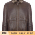 Brunello Cucinelli Men's Leather Jacket in Brown