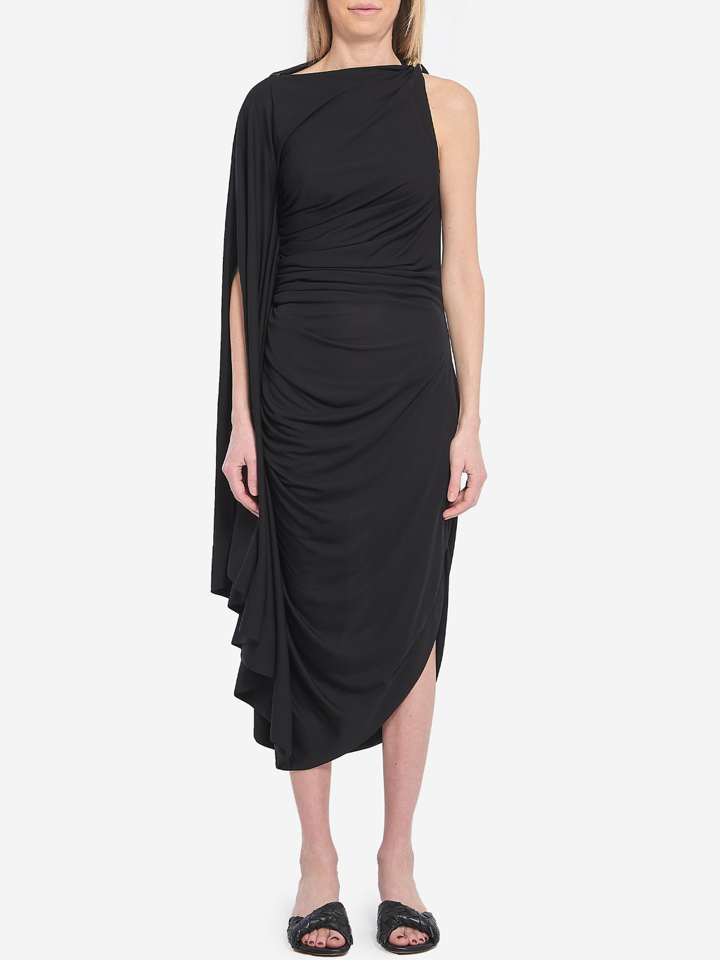 Bottega Veneta Women's Draped Dress in Black