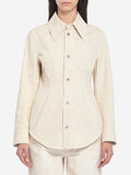 Bottega Veneta Women's Denim Shirt in Cream