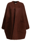 Max Mara Women's Short coat lpaca and wool in Red