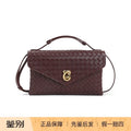 Bottega Veneta Women's Knot Lock Bv Shoulder Bag in Burgundy