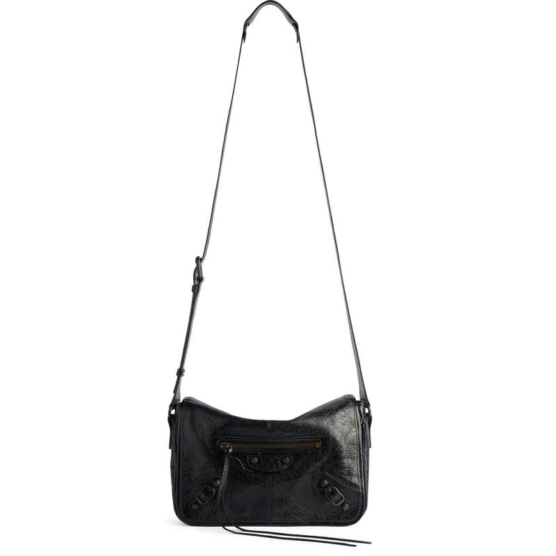 Balenciaga Men's Le City Flap Small Bag in Black