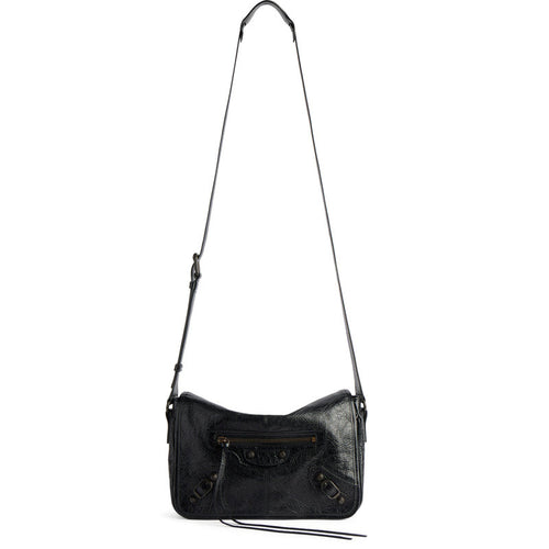 Balenciaga Men's Le City Flap Small Bag in Black