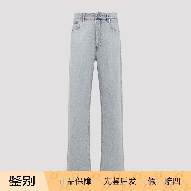 Miu Miu Women's Logo Jeans in Light Blue