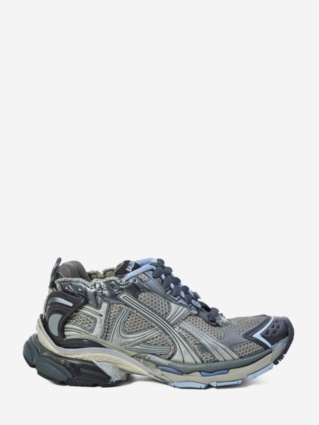 Balenciaga Men's Runner Sneakers in Grey
