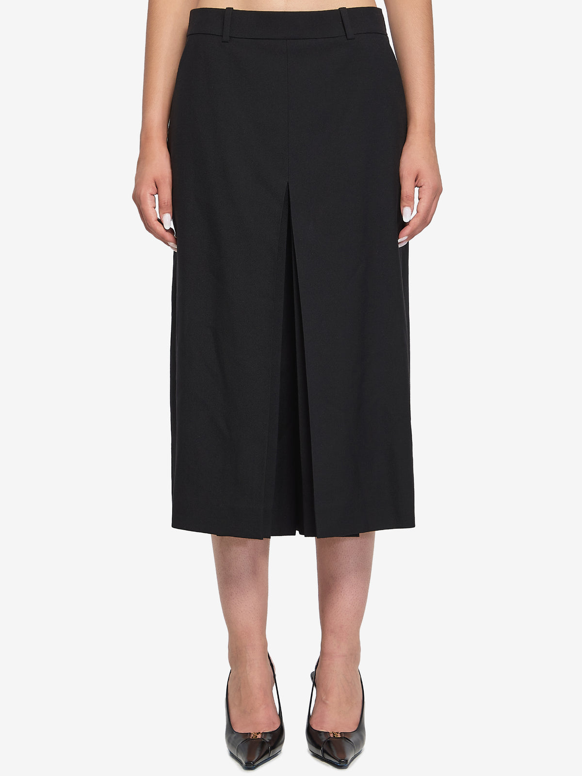 Saint Laurent Women's Wool Skirt-pants in Black