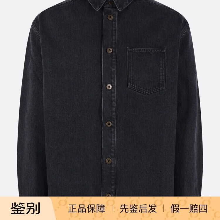 Loewe Men's Anagram Shirt in Black