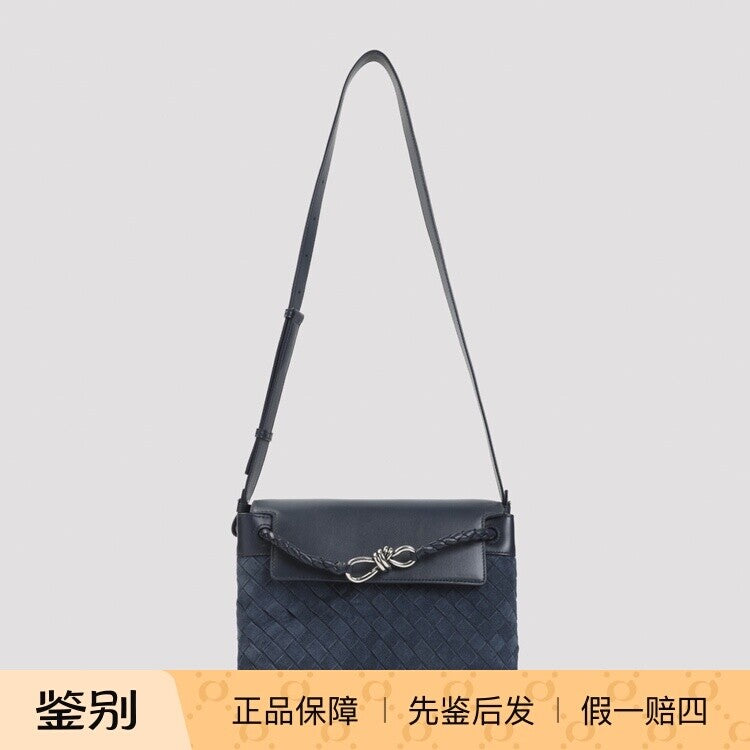 Bottega Veneta Men's Andiamo Bv Small Bag in Blue