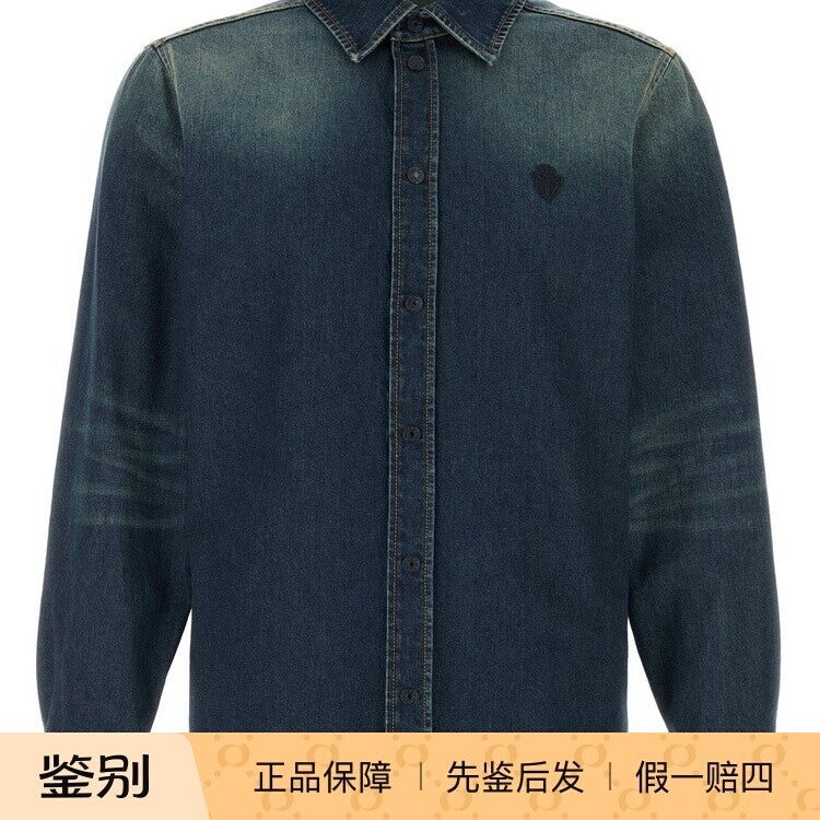 Gucci Men's Logo Jacket in Blue