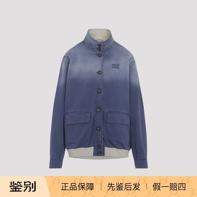 Miu Miu Women's Jacket in Blue