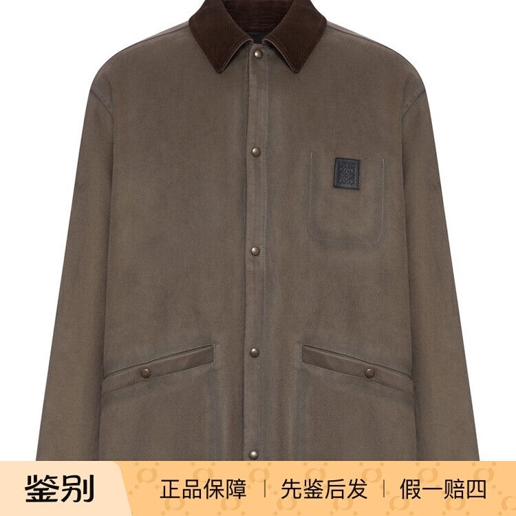 Loewe Men's Jacket in Khaki