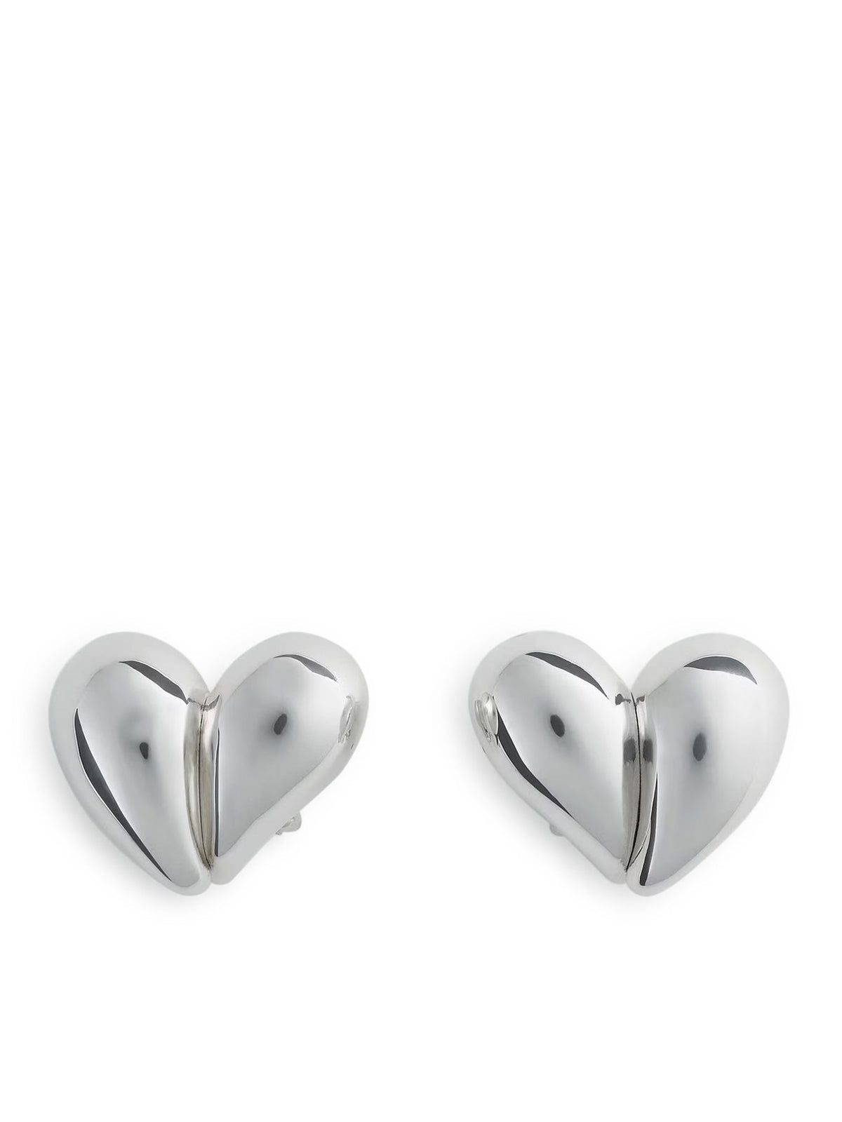 Bottega Veneta Women's DROP CLIP EARRINGS in Silver