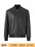 Gucci Men's Leather Jacket in Grey