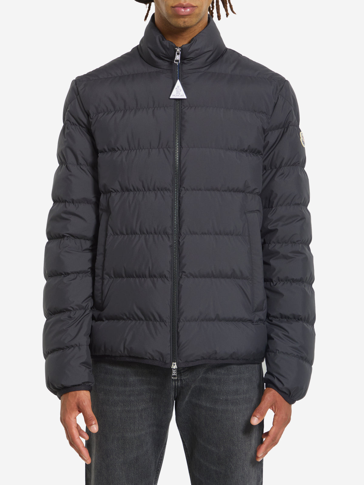 Moncler Men's Short Down Jacket Baudinet in Black