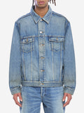 Saint Laurent Men's Trucker Jacket in Blue