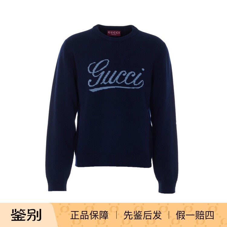 Gucci Men's Sweater in Navy