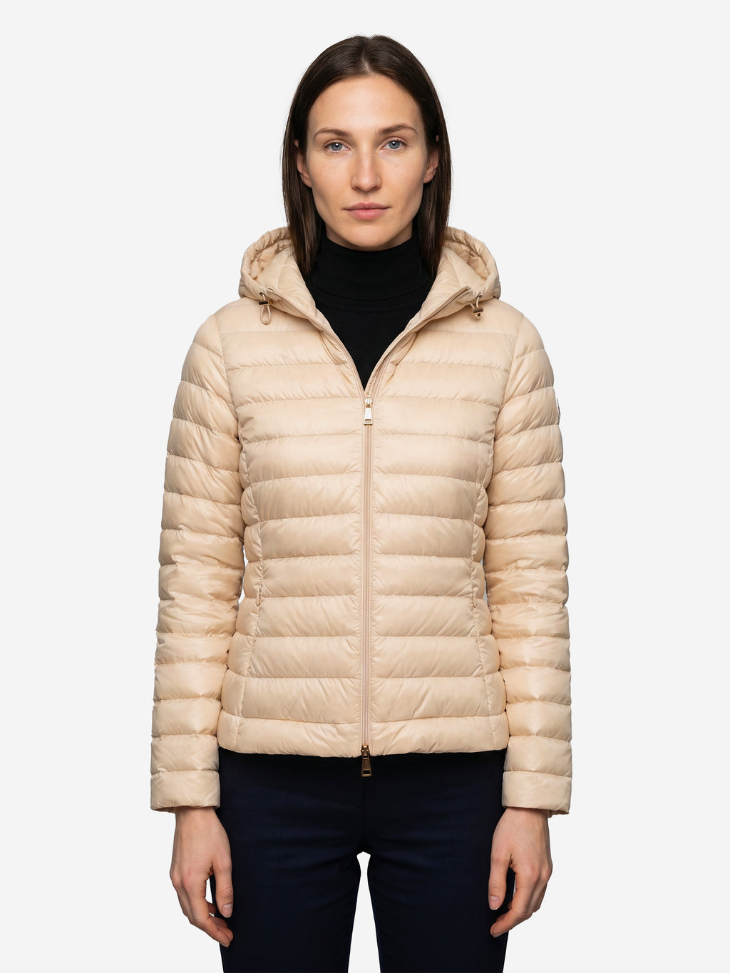 Moncler Women's Igelhood Down Jacket in Longue in Beige