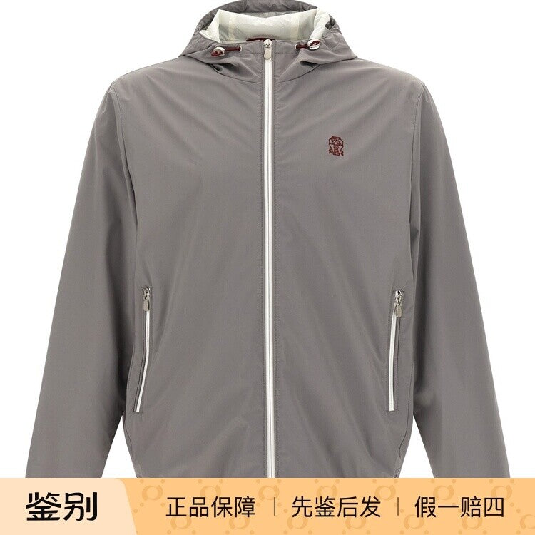 Brunello Cucinelli Men's Jacket in Grey