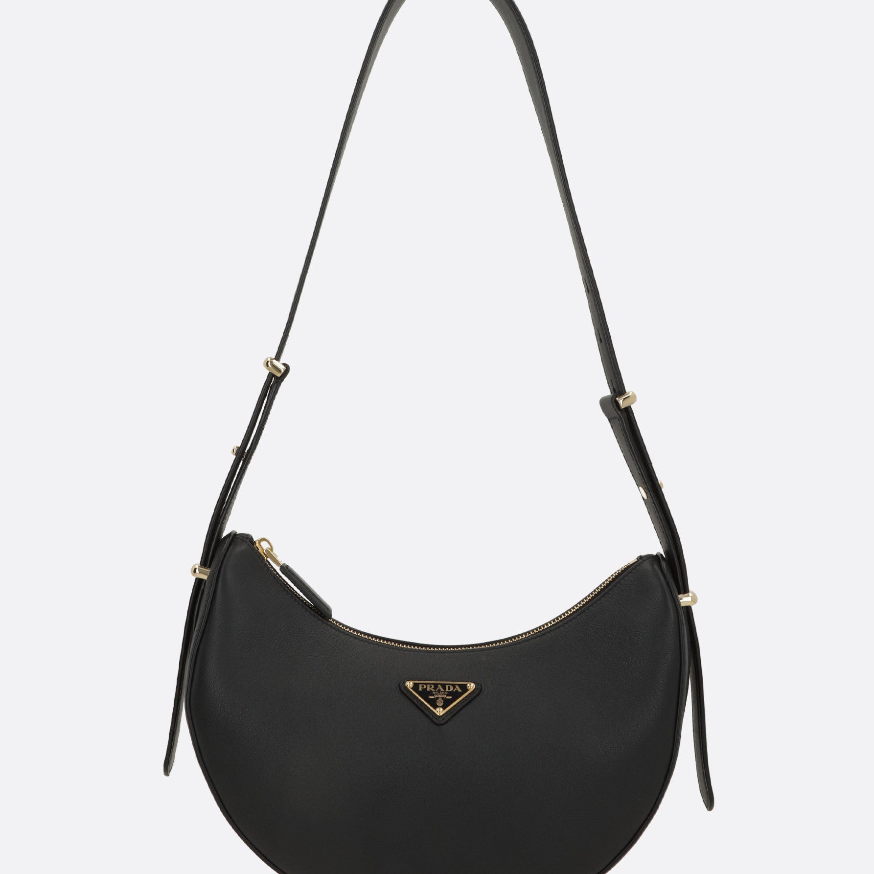 Prada Women's Arque Medium Shoulder Bag in Black