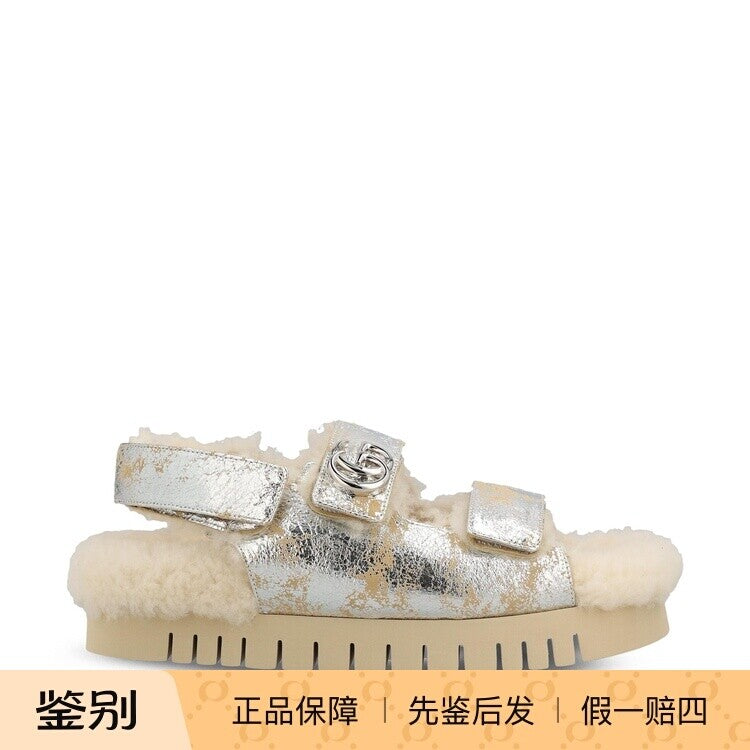 Gucci Women's Slippers in Silver