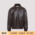 Celine Men's Leather Jacket in Brown