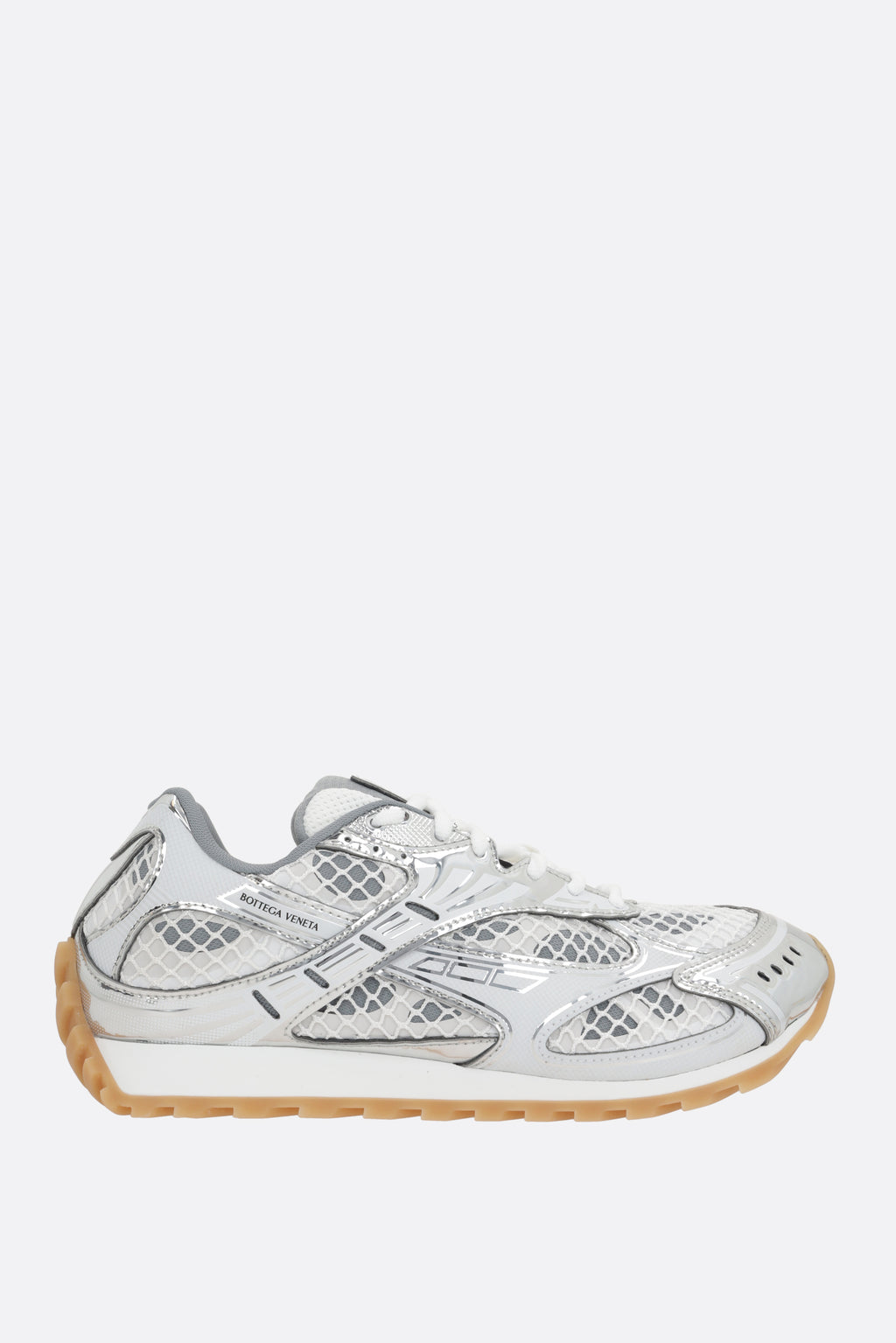 Bottega Veneta Women's Sneakers in Silver/White