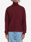 Maison Margiela Men's Virgin Wool Turtleneck in Bordeaux
