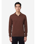 The Row Men's Chocolate Ripley Polo Shirt. in Brown