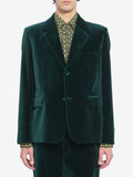 Gucci Men's Velvet Jacket in Green