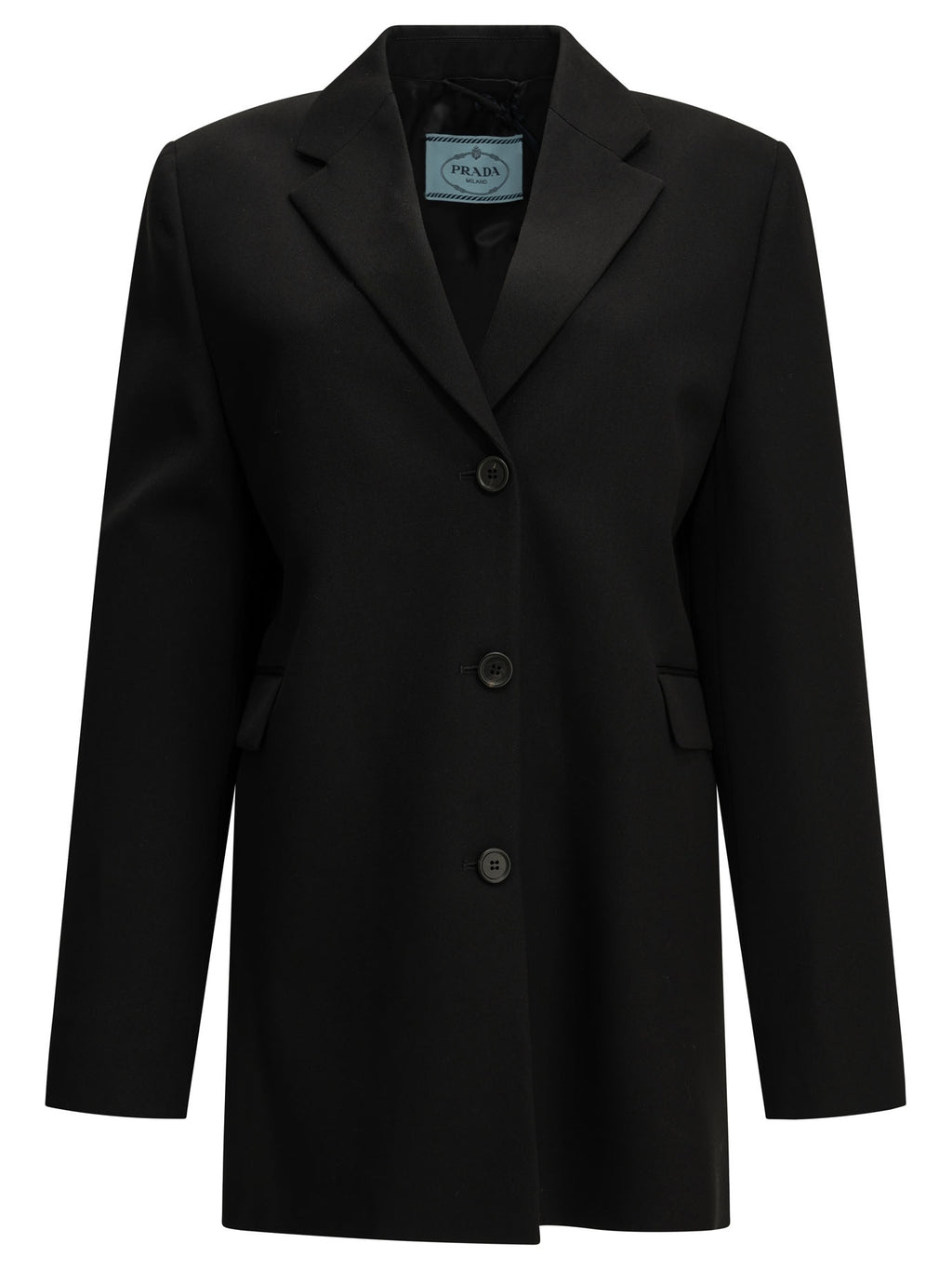 Prada Women's Single-breasted wool blazer in Black