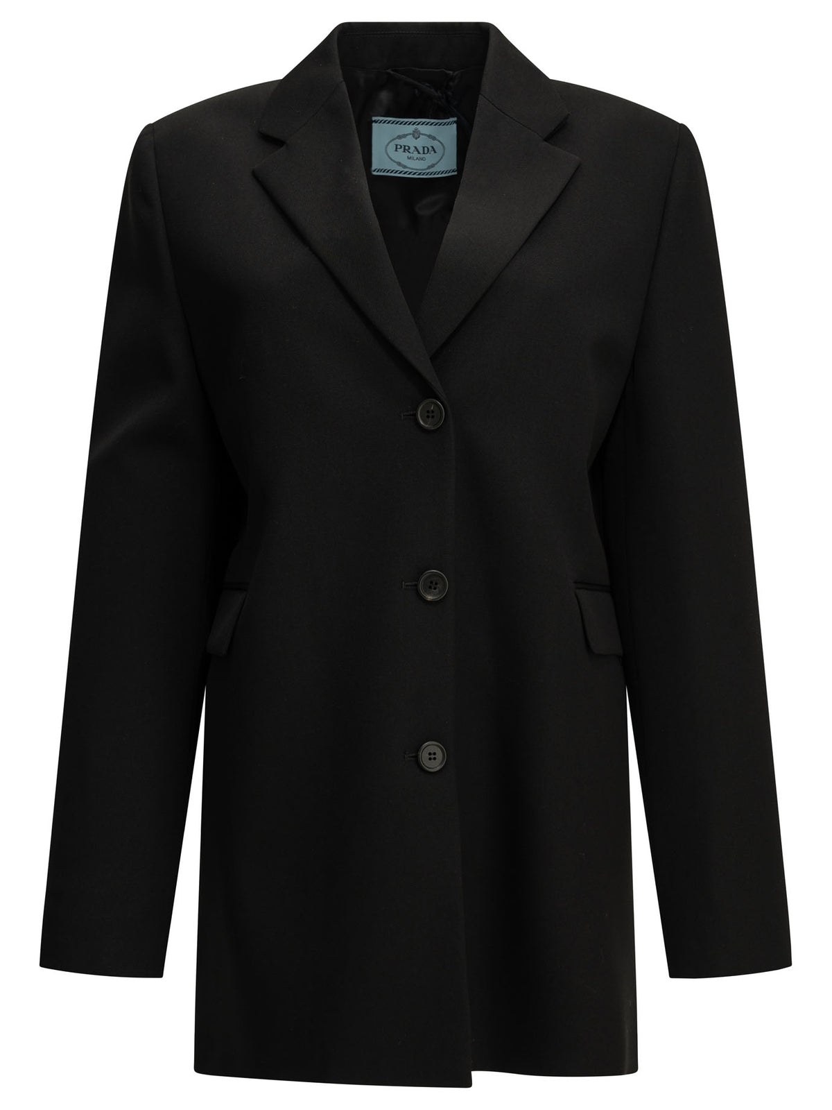 Prada Women's Single-breasted wool blazer in Black