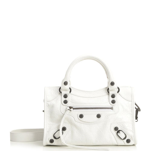 Balenciaga Women's Le City Mini Bag in White
