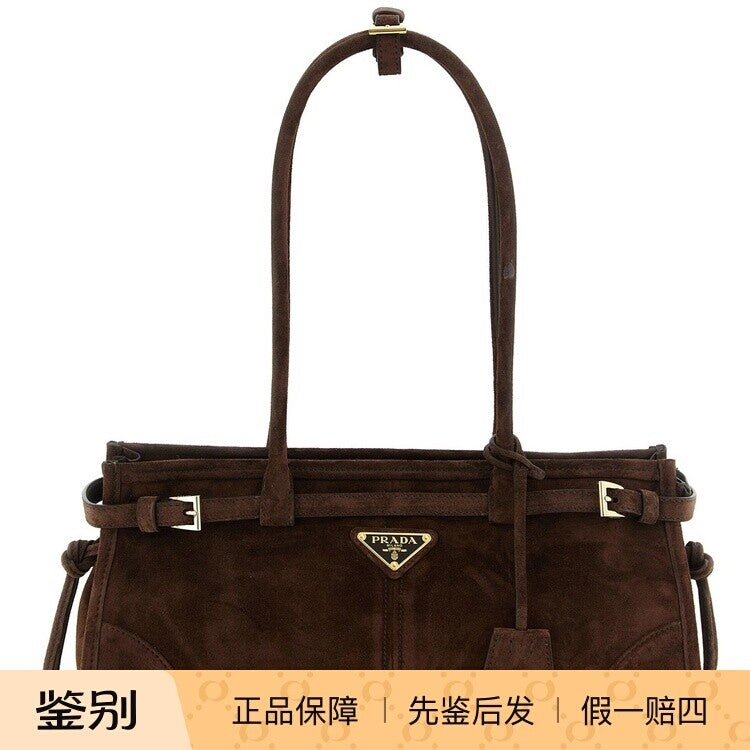 Prada Women's Bonnie Medium Handbag in Brown