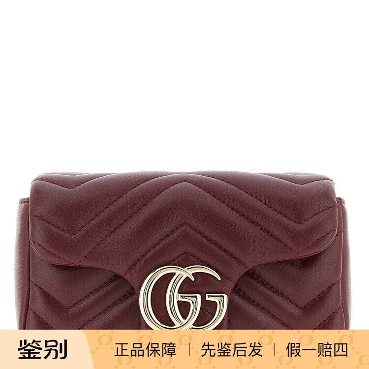Gucci Women's Gg Marmont Mini Bag in Red