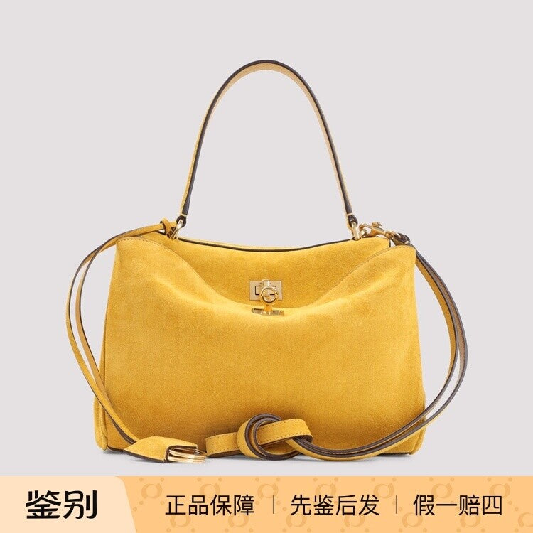 Balenciaga Women's Rodeo Small Crossbody Bag in Yellow