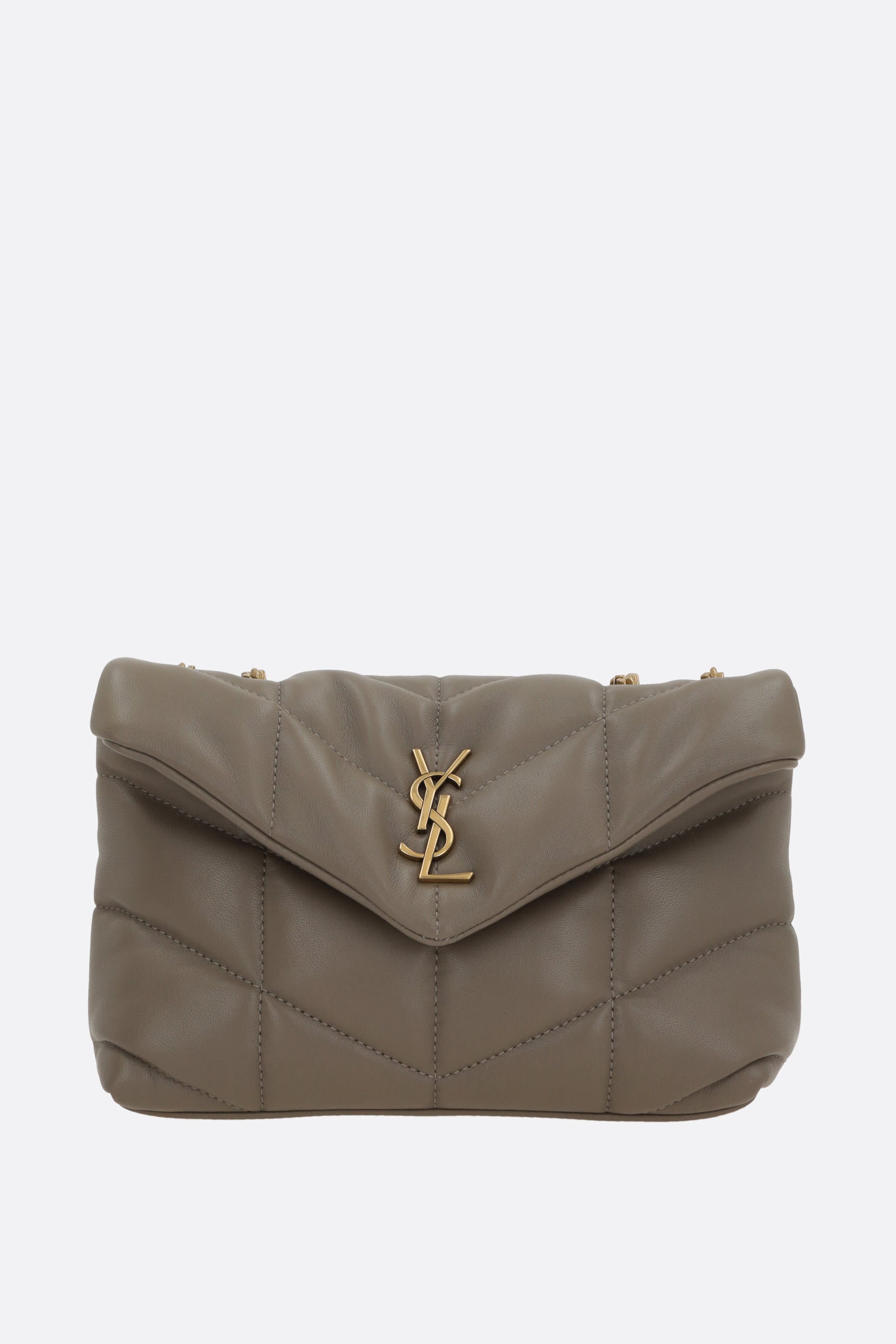 Saint Laurent YSL Puffer Toy Mini Bag in Grey