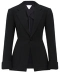 Bottega Veneta Women's Structured Cotton Jacket in Black