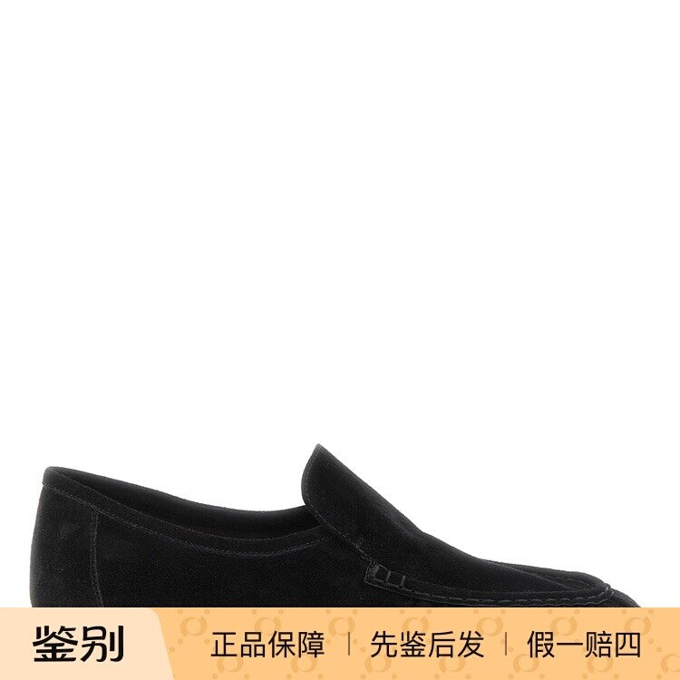 The Row Men's Soft Two Loafers in Black