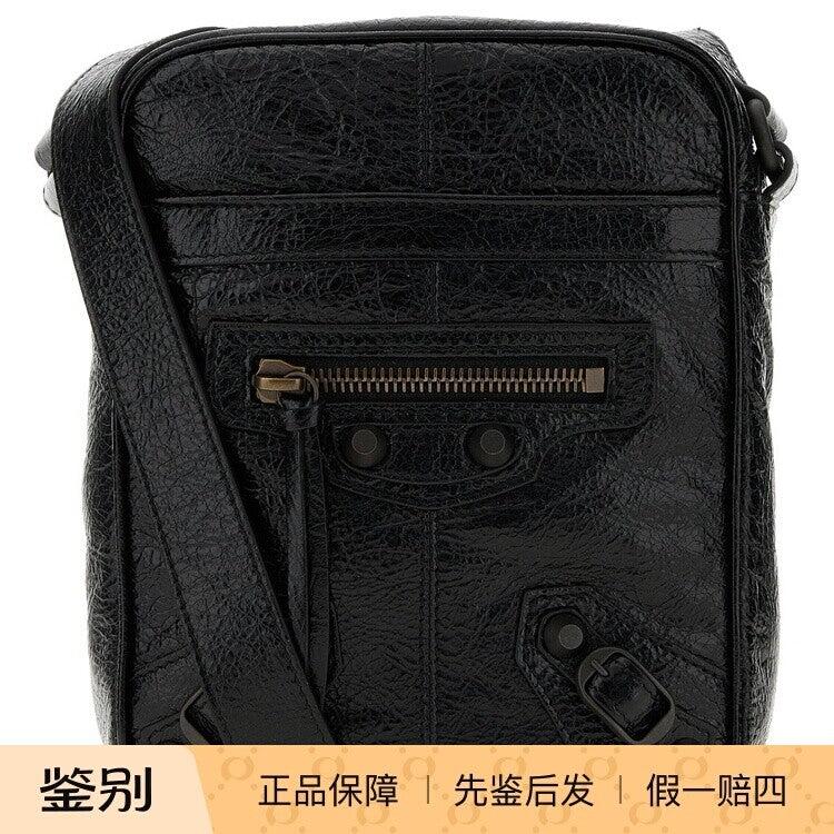 Balenciaga Men's Le City Small Bag in Black