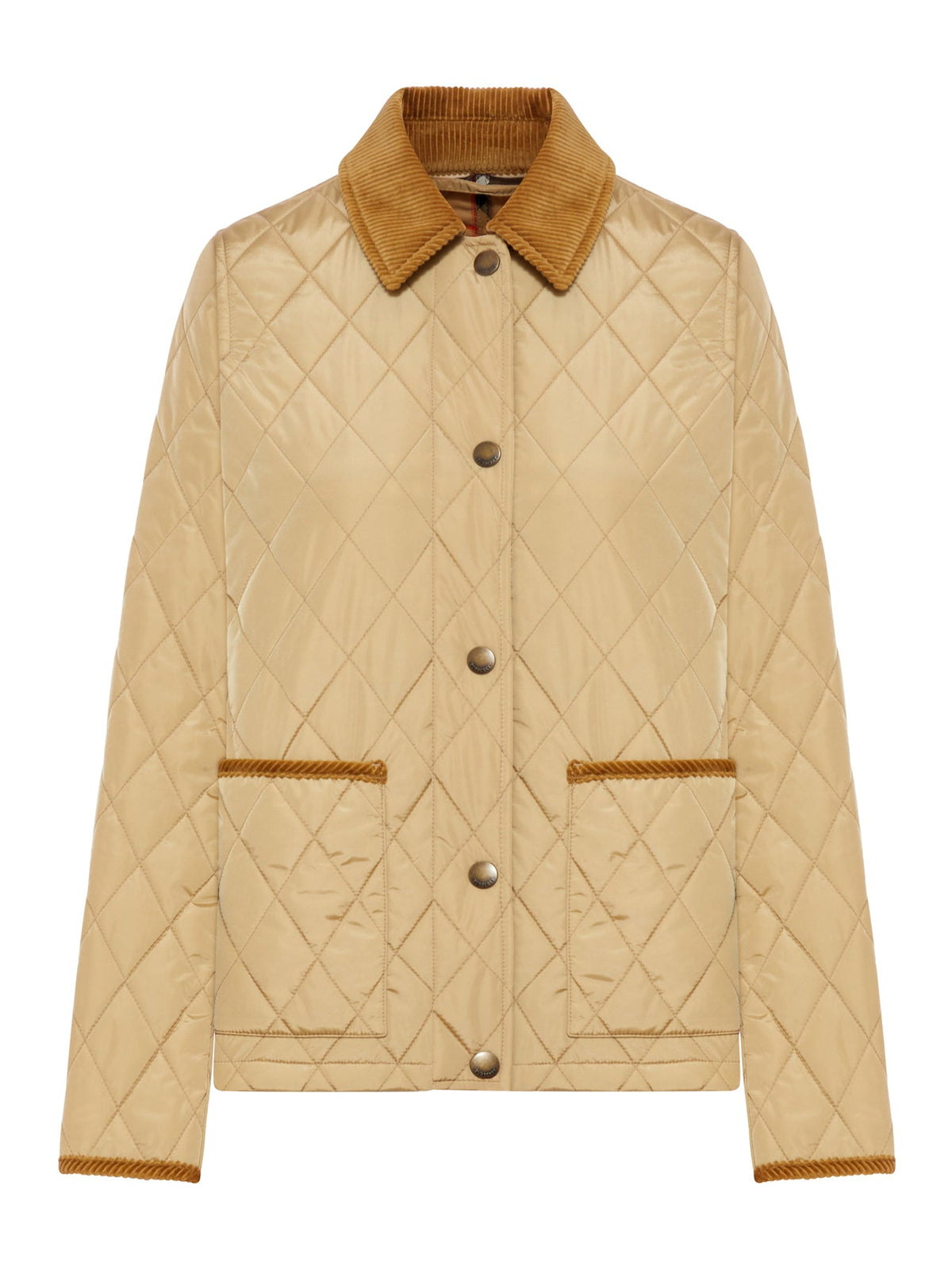 Burberry Women's NYLON QUILTED JACKET in Beige