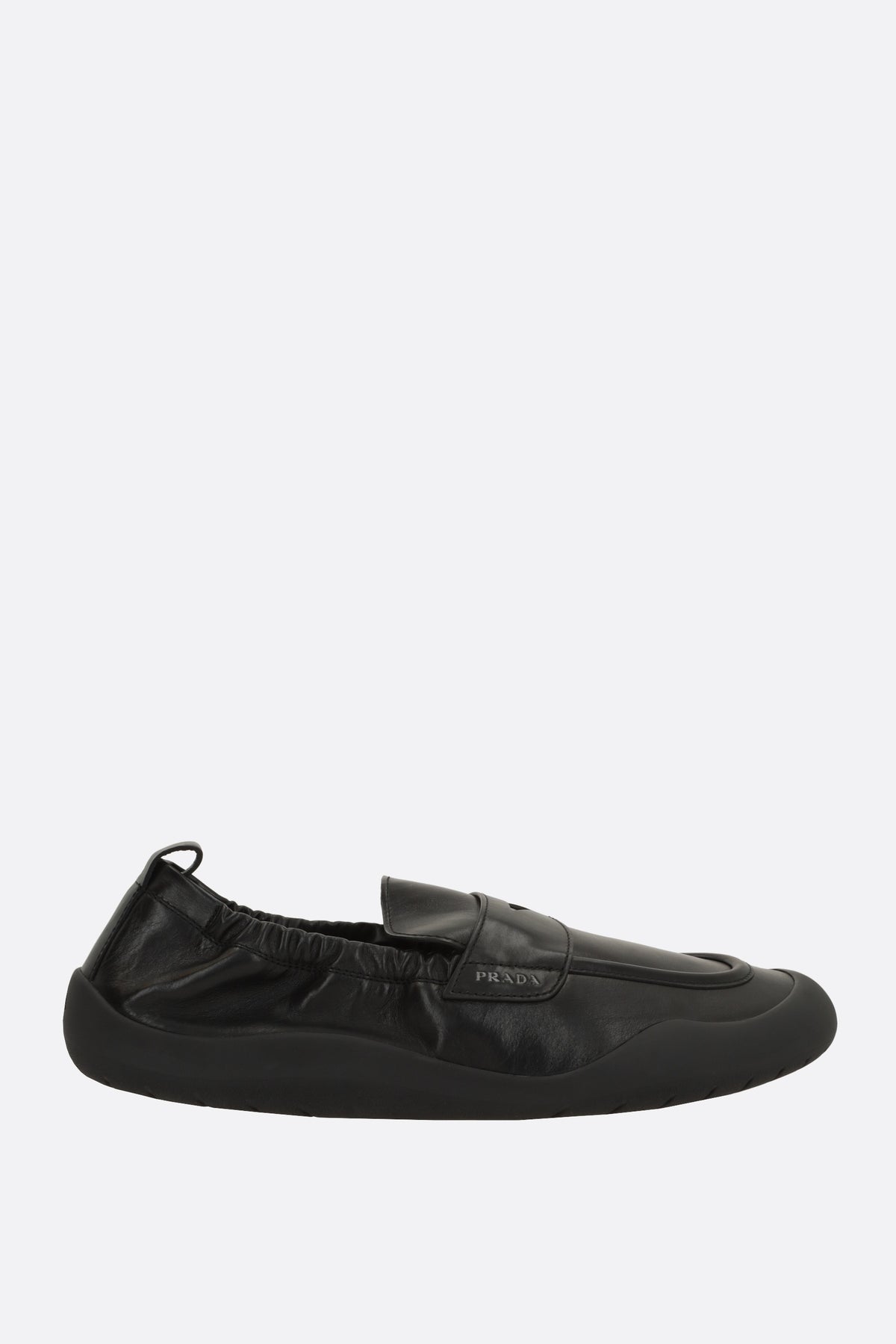 Prada Men's Loafers in Black Leather