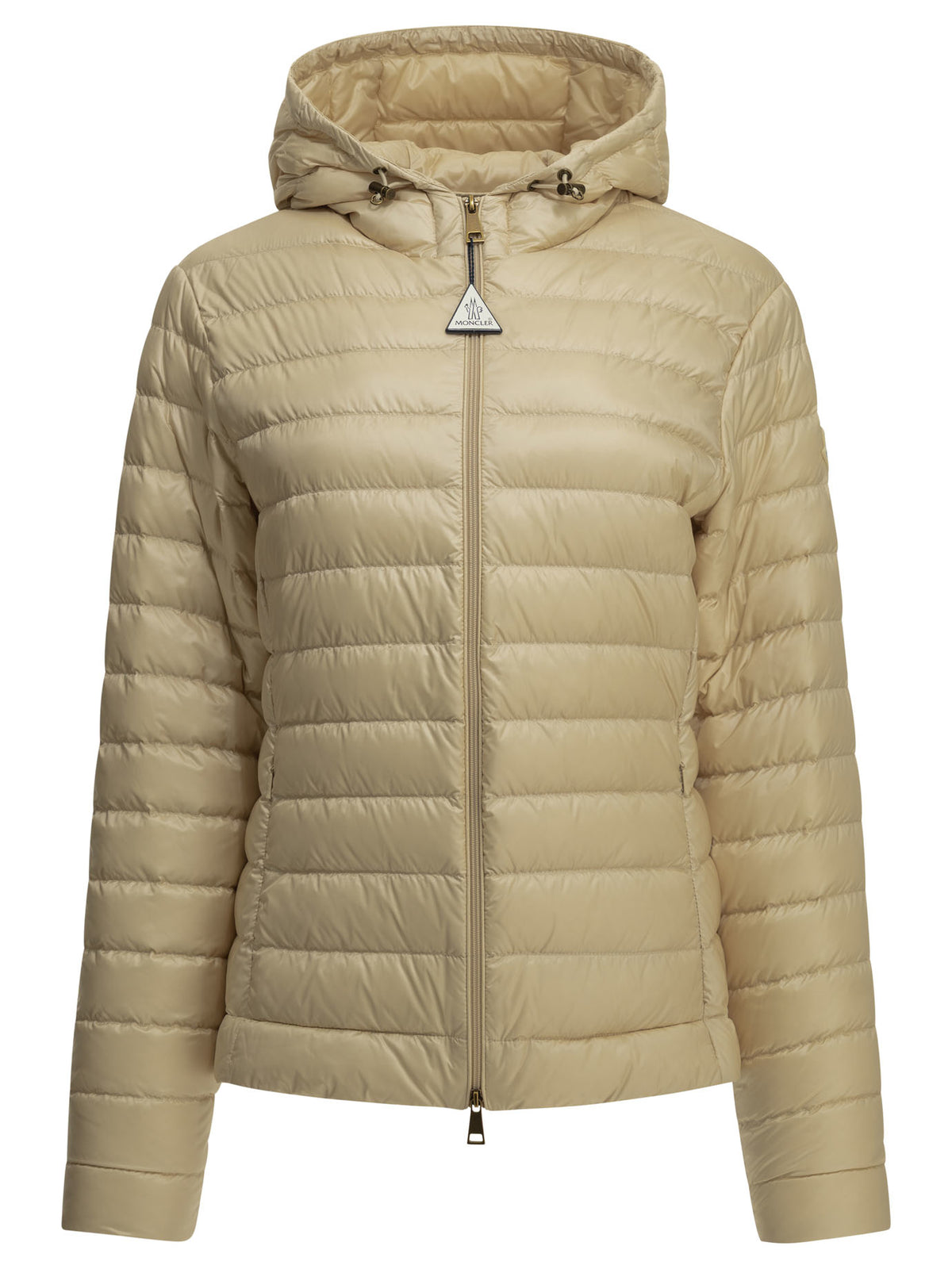 Moncler Women's Igelhood Short Down Jacket in Beige