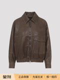 Brunello Cucinelli Women's Leather Jacket in Brown