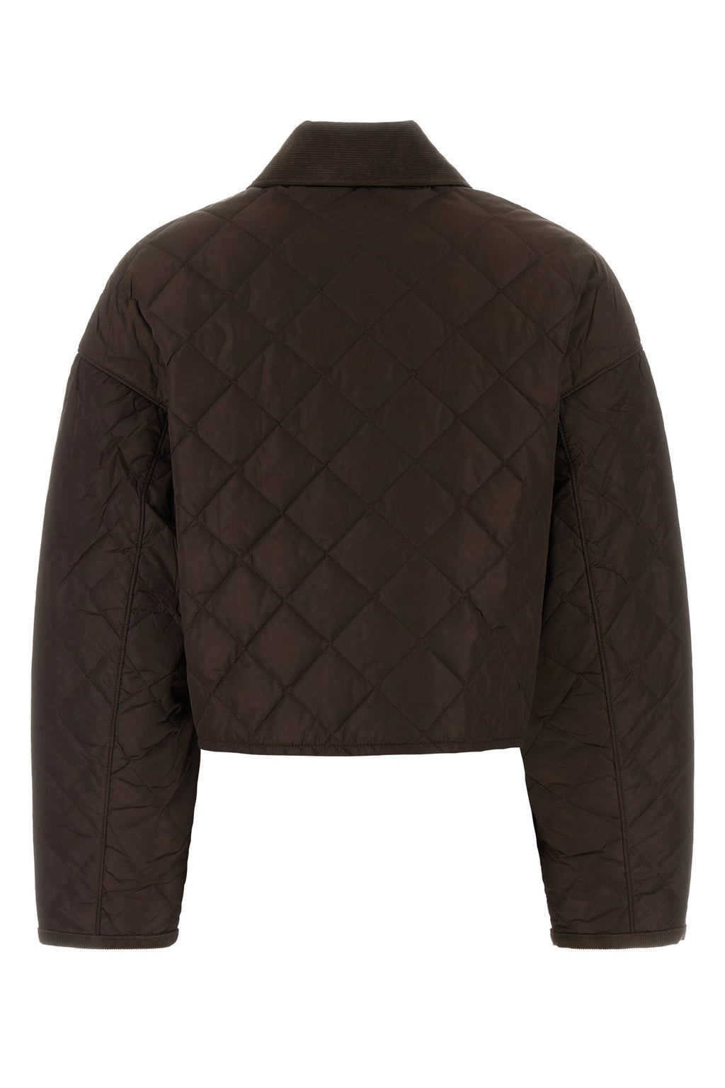 Prada Women's Quilted Re-Nylon Jacket in chocolate - detail