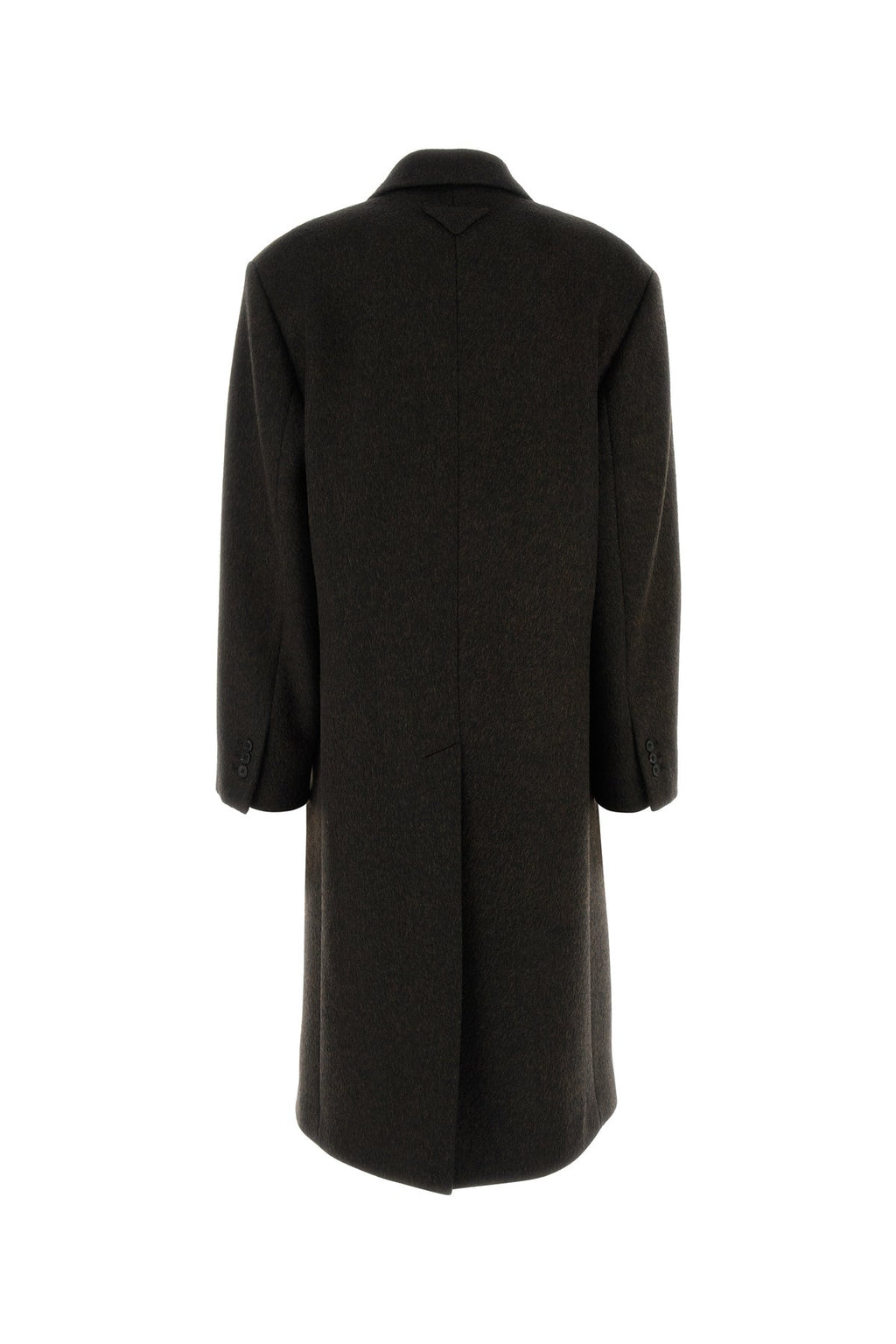 Prada Women's Wool Blend Coat in Dark Brown - view 2