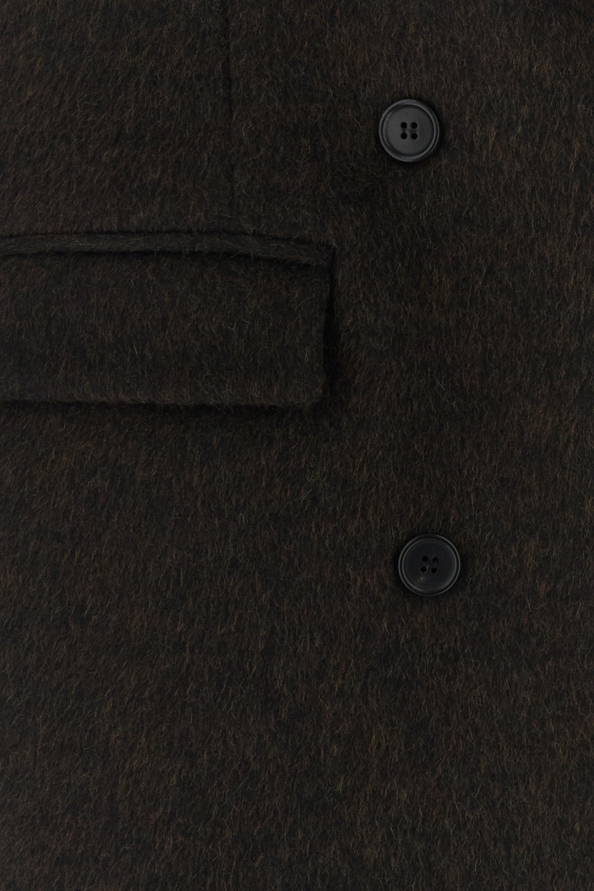 Prada Women's Wool Blend Coat in Dark Brown - view 3