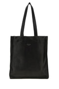 Prada Men's Nappa Leather Shopping Bag in Black - front view