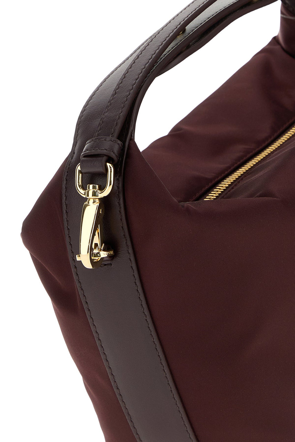 Prada Women's Re-Nylon Mini Cherie Handbag in Dark Brown - view 4