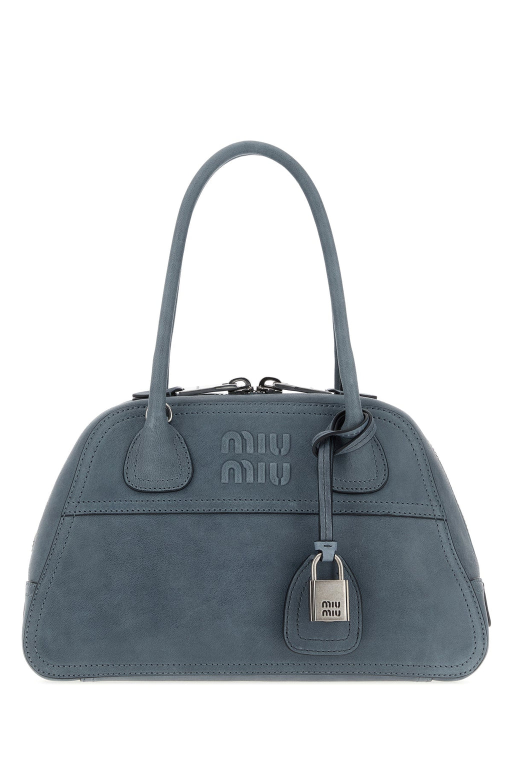 Miu Miu Women's Leather Vivant Handbag in Cerulean Blue - view 1