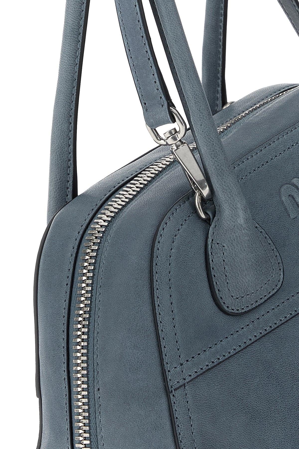 Miu Miu Women's Leather Vivant Handbag in Cerulean Blue - view 4